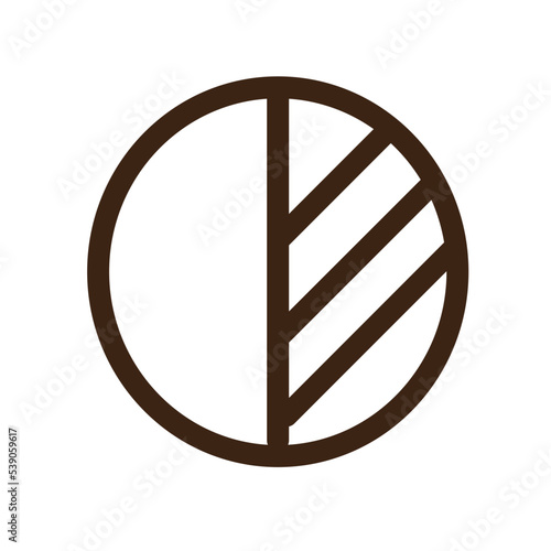 adjust contrast brightness half icon