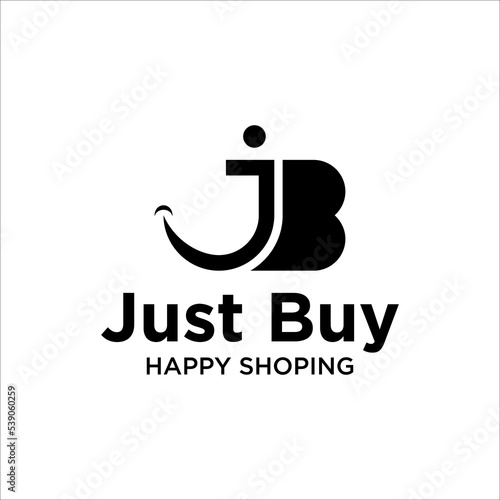 JB Letter With Smile Logo Design Template photo