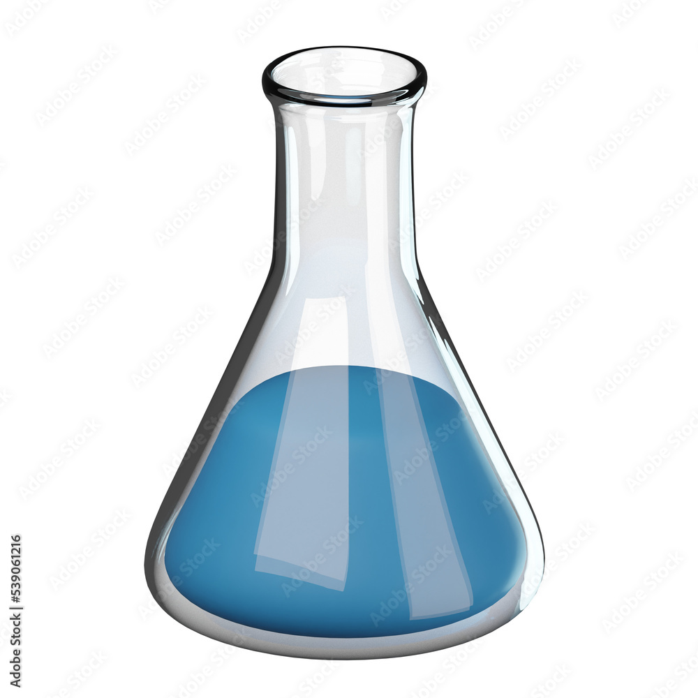 3D Flask Illustration 3D Flask Illustration