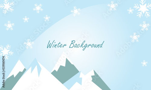 winter landscape with trees