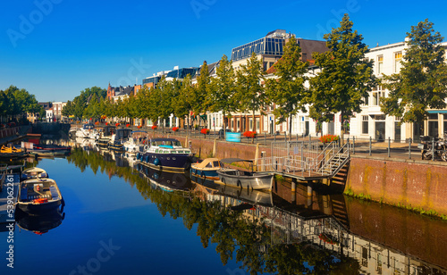 Fotografia Mark River embankment in Breda, Netherlands