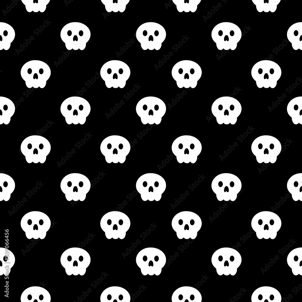 Halloween Seamless Pattern Design With Witch, Haunted House, Pumpkins or Bats in Template Hand Drawn Cartoon Flat Illustration Halloween Seamless Pattern Design With Witch, Haunted House, Pumpkins or Bats in Template Hand Drawn Cartoon Flat Illustration