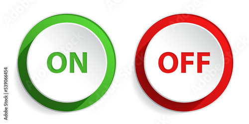 On and off button set