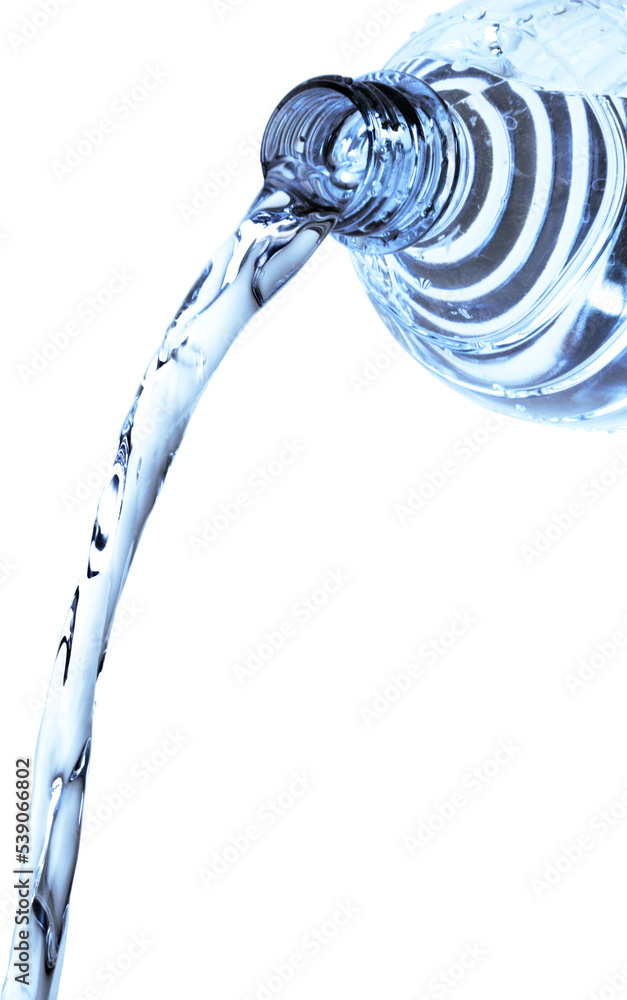 Water Pouring out of Plastic Bottle Isolated Stock Photo Adobe Stock