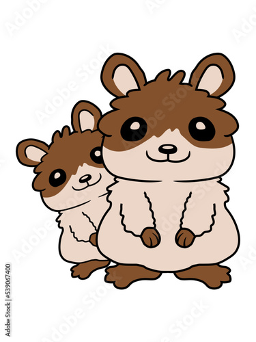 Hamster Familie kleines Kind 