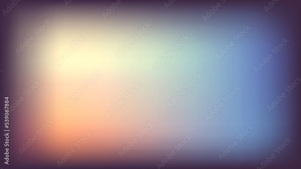Fototapeta premium Abstract gradient background with grainy noise texture. Retro screen image with vignette effect.