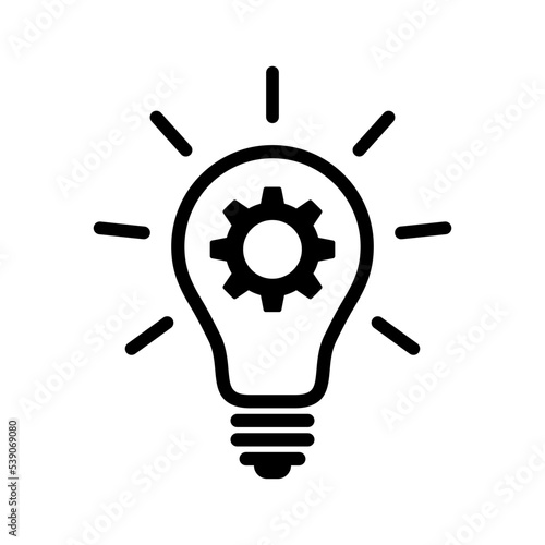 Light bulb with cogwheel