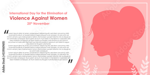 Vector illustration for International Day for the Elimination of Violence against Women