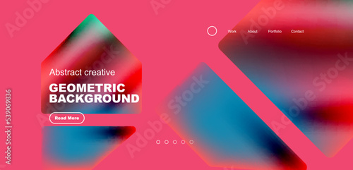 Fluid triangles minimal abstract background. Techno or business concept, pattern for wallpaper, banner, background, landing page