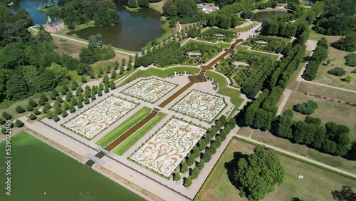 Danish Royal Garden - Frederiksborg - Drone photo
