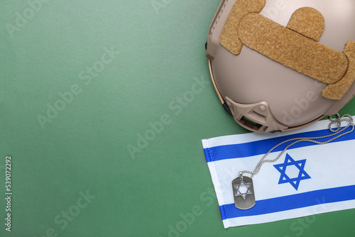 National flag of Israel, mi...