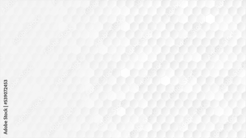Fototapeta premium Grey geometric hexagons abstract technology background