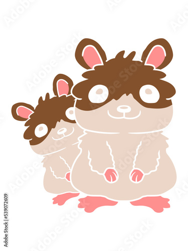 Familie Hamster kleines Kind 