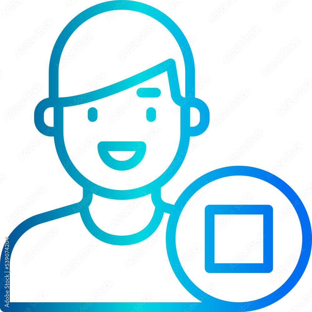 Stop outline icon Stop outline icon