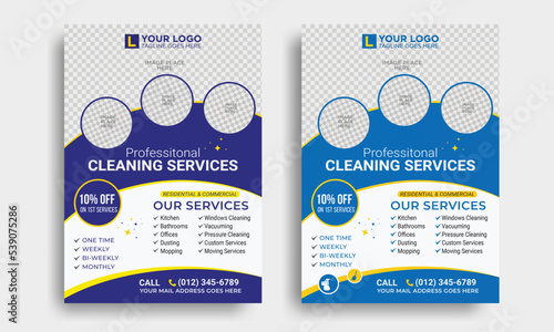 house cleaning services flyer