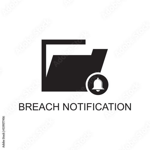 breach notification icon , alerts icon