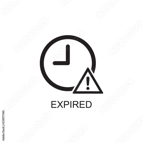 expired icon , schedule icon vector