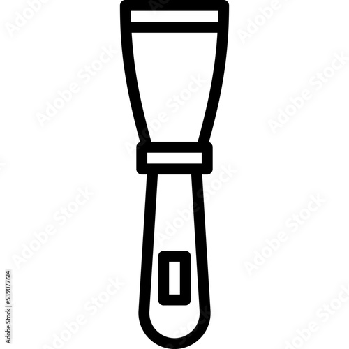 Putty knifestructure outline icon
