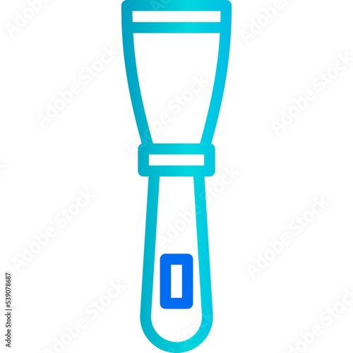 Putty knifestructure outline icon