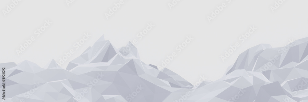 3D rendered low polygon ice mountain. Glacial landform. Ice terrain. 3D rendered low polygon ice mountain. Glacial landform. Ice terrain.
