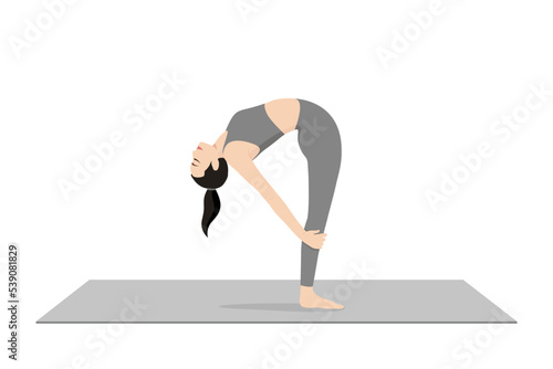 Rising Standing Cobra Pose, Utthita Stiti Bhujangasana