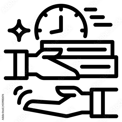 fast working icon