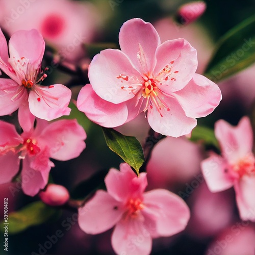 Peach blossom flowers © vuang