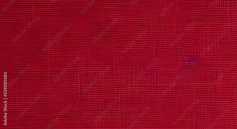 Fototapeta premium texture of natural red fabric or cloth in light red color. Fabric texture of natural cotton or linen textile material. Red canvas background.