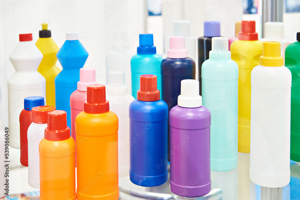 Plastic bottles for household chemicals Plastic bottles for household chemicals
