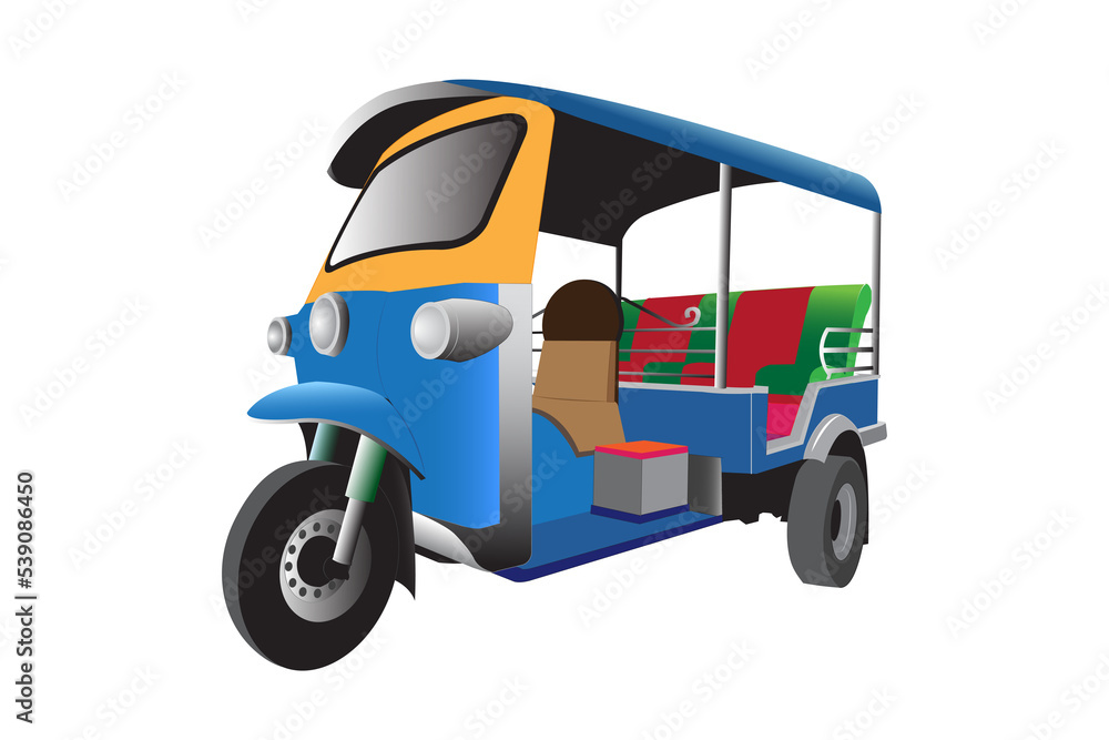 Naklejka premium motor tricycle
