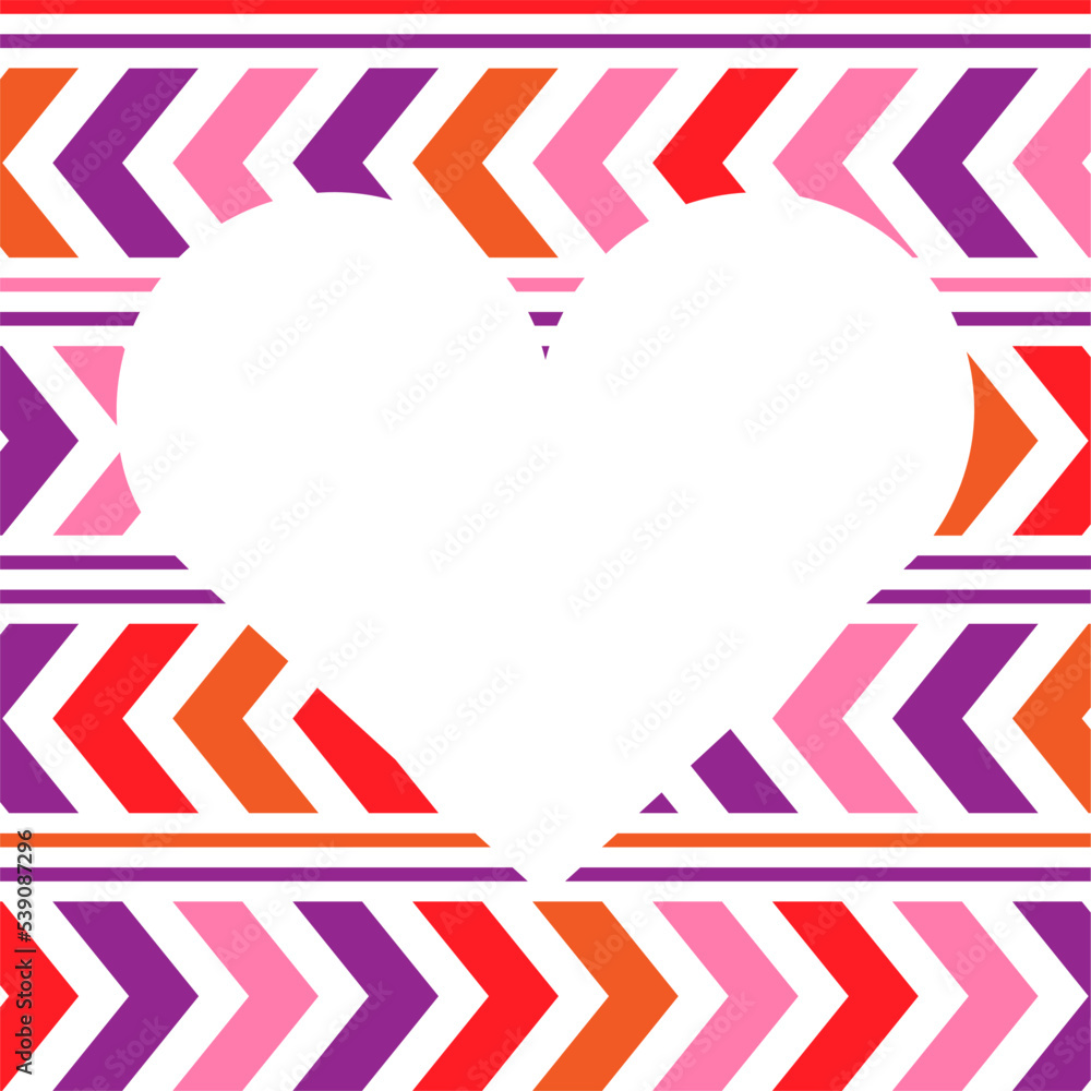 Obraz premium Vector pattern colorful hearts on white background. Color pattern with hearts. Space pattern hearts. Backdrop for valentines day or card love.
