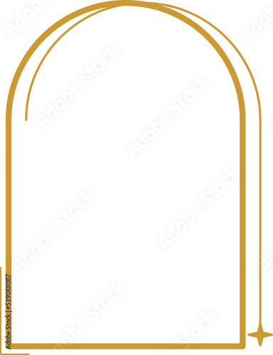 Monoline Arch Frame Illustration