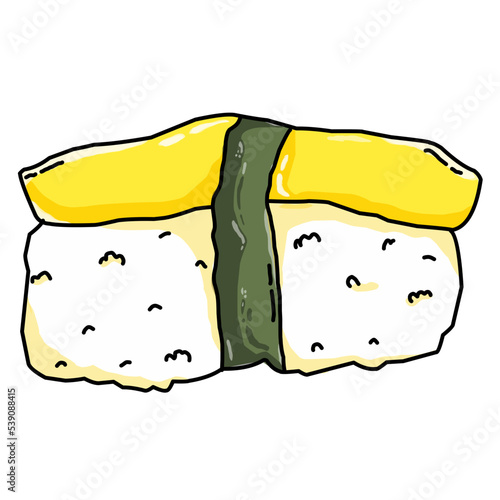 Tamago Sushi Illustration