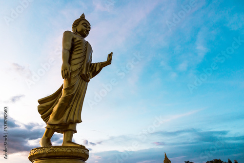 Buddha and sky background