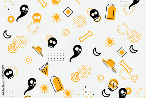 cute Halloween background motive 