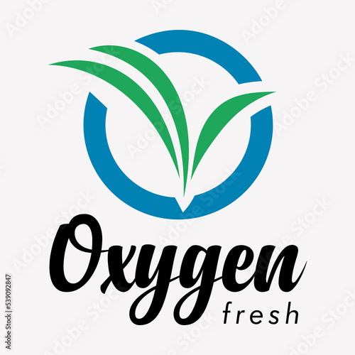 Letter O Monogram Alphabet Style Air Healthy, Natural Logo Design Vector