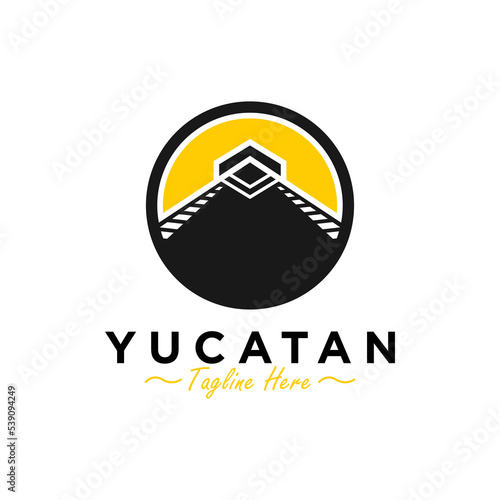 yucatan heritage illustration logo