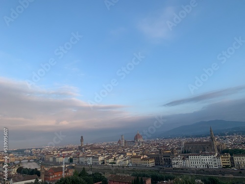 view of the city of florence in italy