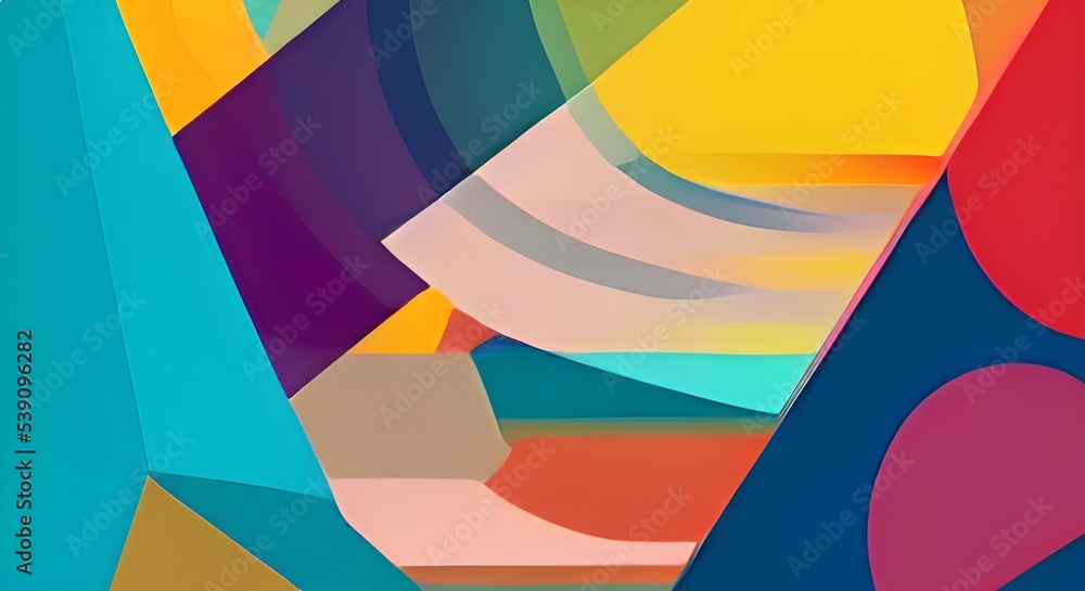 Obraz premium Abstract geometric pattern design in retro style. illustration.