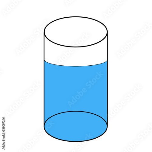 Wallpaper Mural A glass of water on a white isolated background Torontodigital.ca