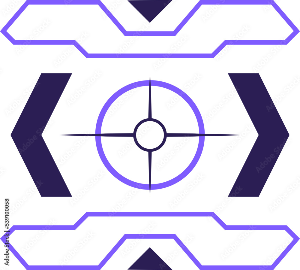 Futuristic Shape Vector Element Futuristic Shape Vector Element