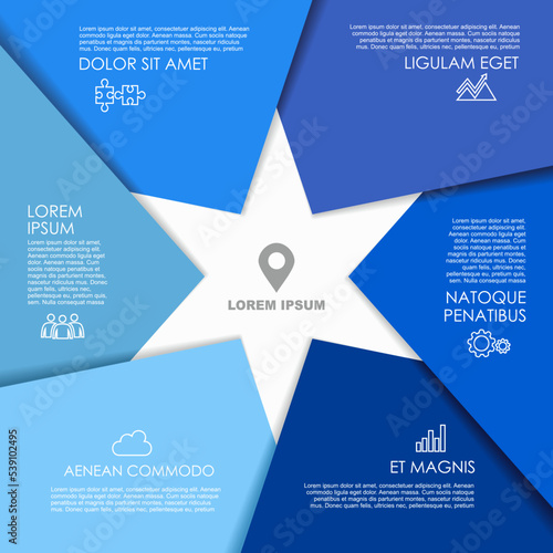 Infographic design template with place for your data. Vector illustration.