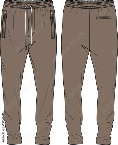 MEN AND BOYS WEAR TRACK JOGGERS AND TROUSERS VECTOR SKETCH