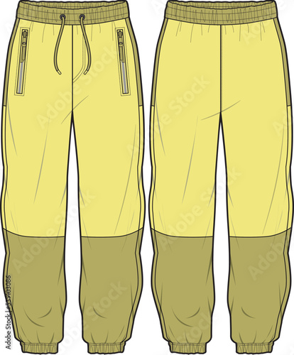 MEN AND BOYS WEAR TRACK JOGGERS AND TROUSERS VECTOR SKETCH