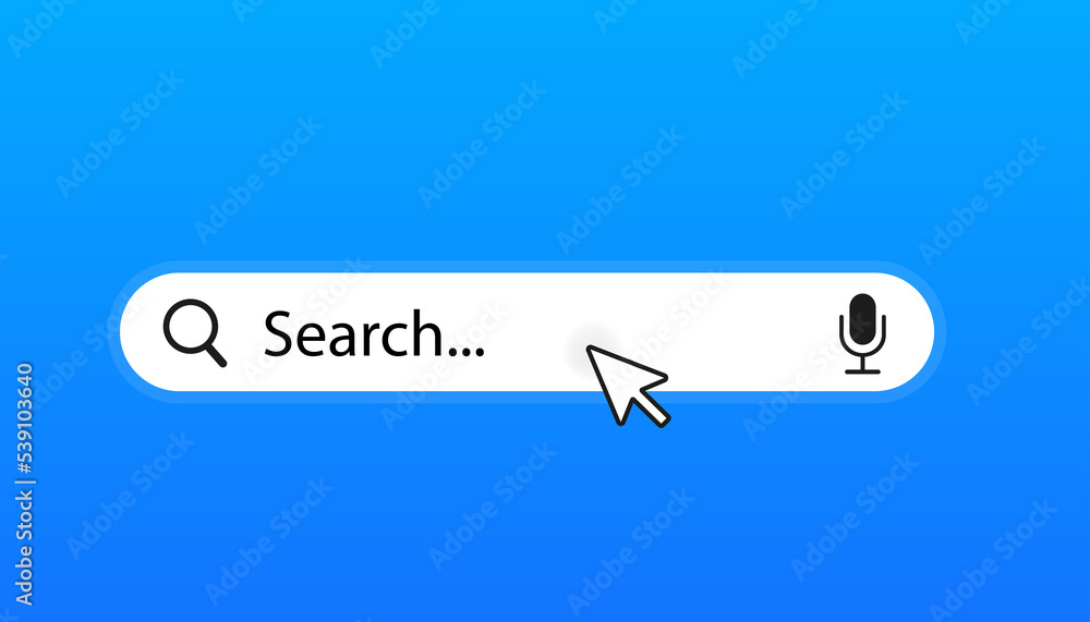 Search on a yellow background banner for web pages. Vector illustration Search on a yellow background banner for web pages. Vector illustration