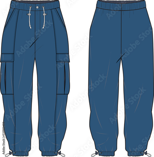 MEN AND BOYS WEAR TRACK JOGGERS AND TROUSERS VECTOR SKETCH