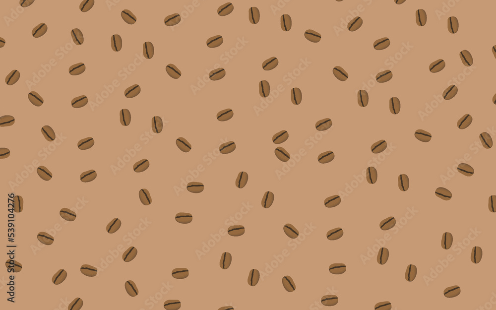 Coffee bean pattern background Coffee bean pattern background