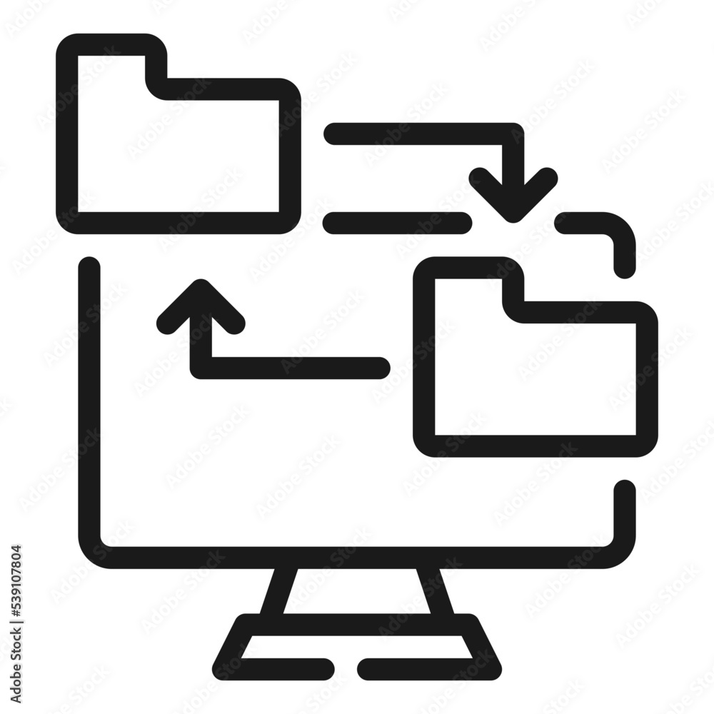 share folder online internet simple line icon share folder online internet simple line icon