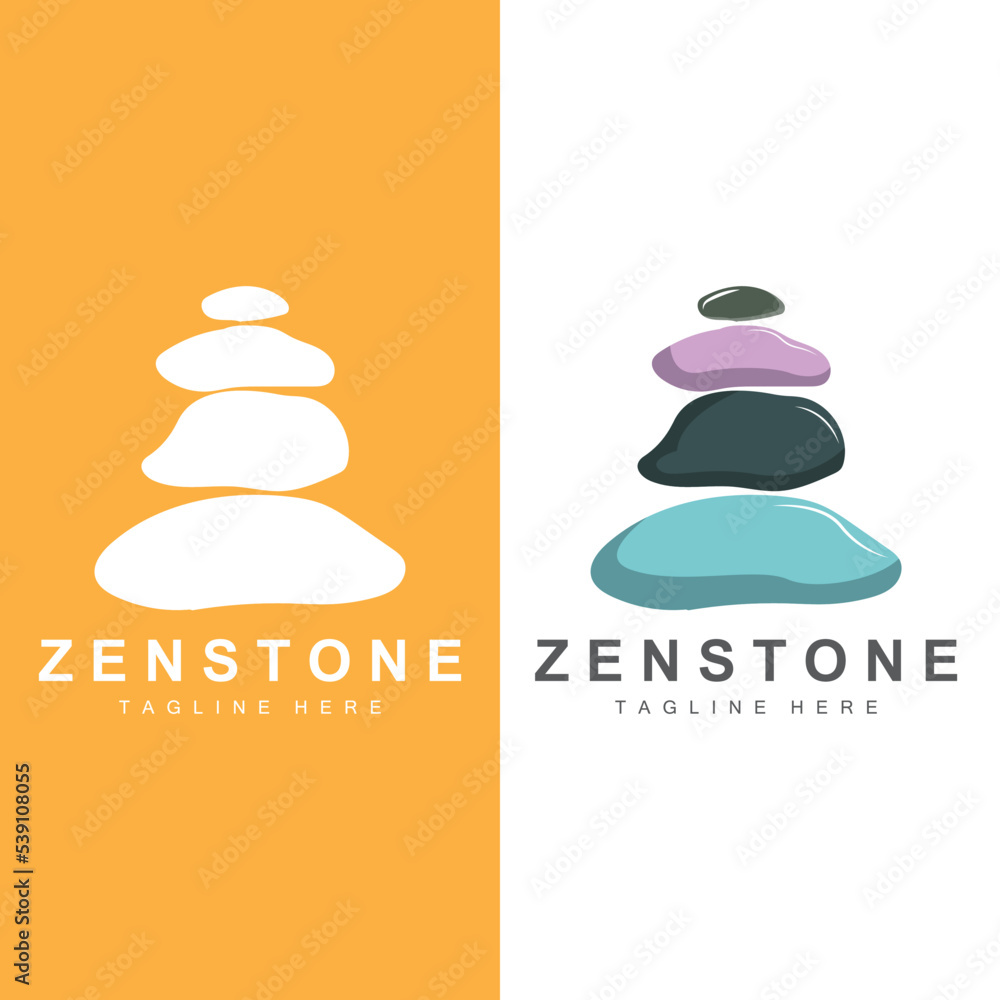 Balance Stone Logo Design, Vector Therapy Stone, Massage Stone, Hot Stone And Zenstone, Product Brand Illustration Balance Stone Logo Design, Vector Therapy Stone, Massage Stone, Hot Stone And Zenstone, Product Brand Illustration