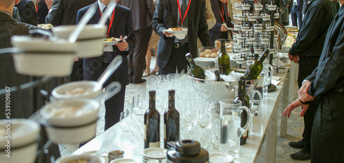 Cuadro en lienzo buffet of work during a meeting of business people